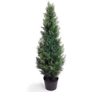 Best Artificial 3ft - 90cm Potted Cedar Topiary Tree