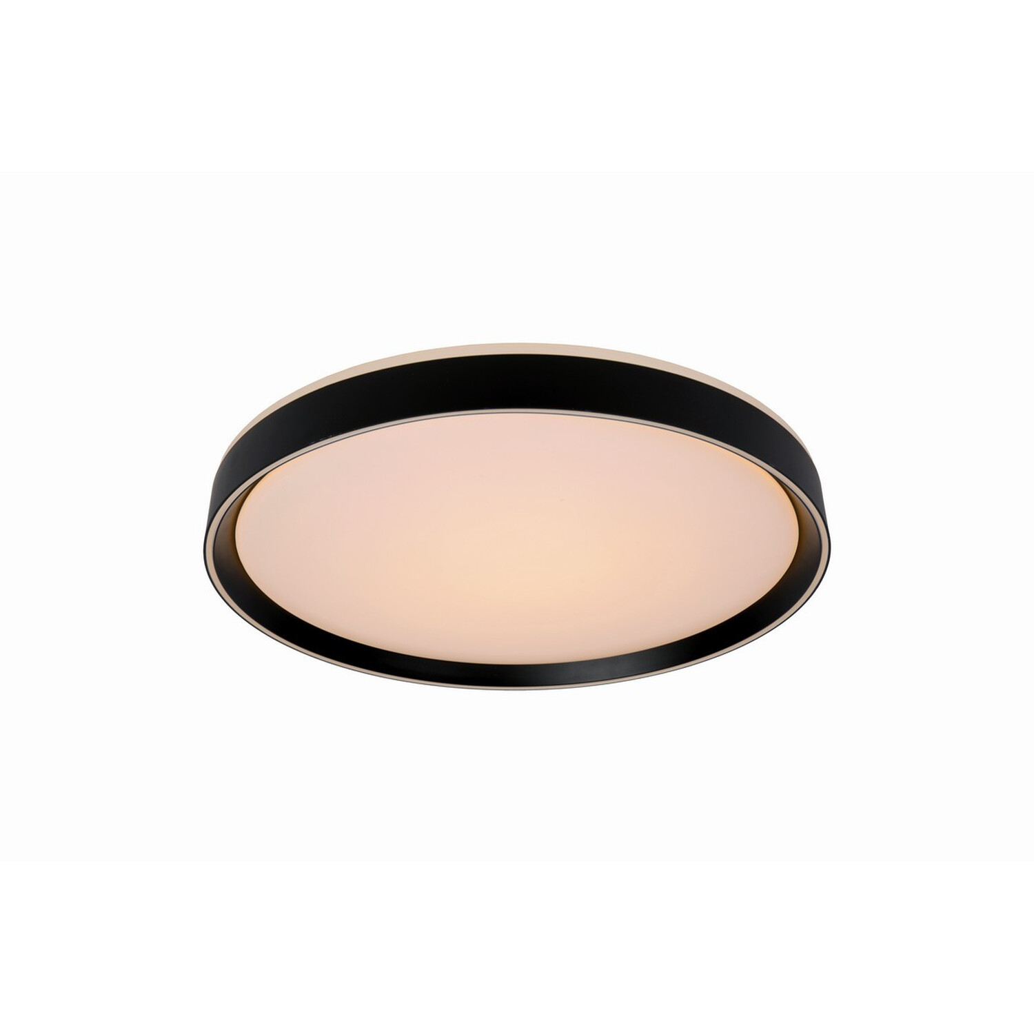 Nuria 18cm Modern Flush Ceiling Light Black - Black thumbnail