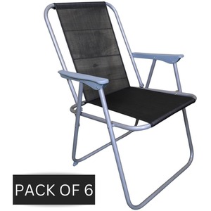 Set of Fixed Position Foldable Garden Chairs