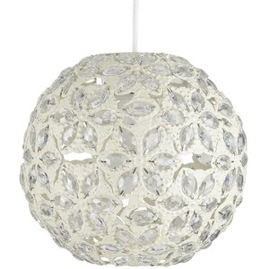 Moroccan Shabby Chic Cream Ceiling Pendant Shade