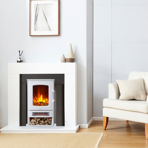 Neo 1000W 2000W Electric Heater With Realistic Flame and Log Store