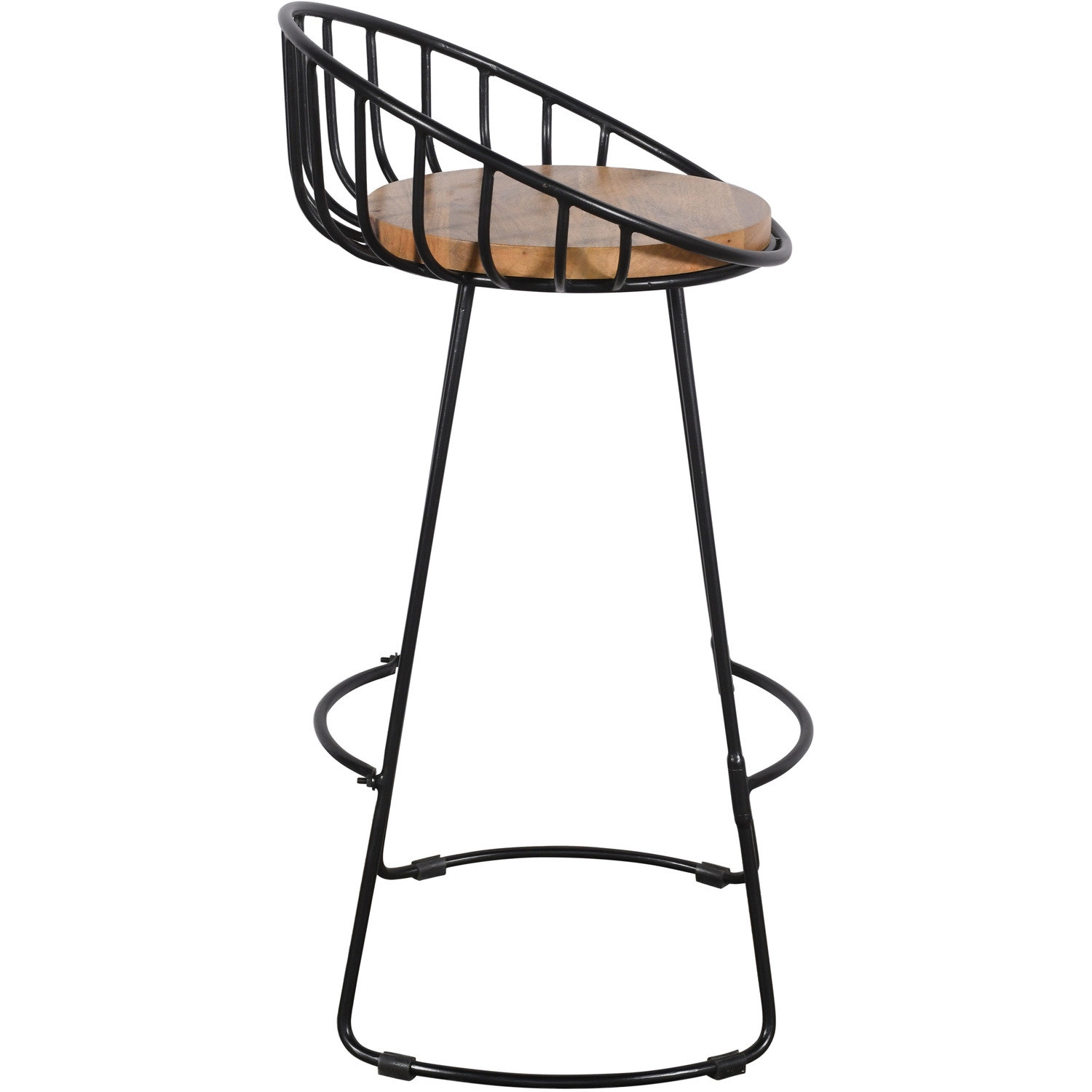 Kitchen Breakfast Bar Stool - Black