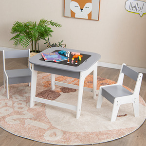 3 Pcs Kids Activity Table and Chair Set