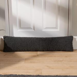 Teddy Fleece Door Draught Excluder Draft Insulator