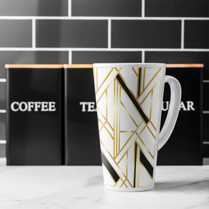 Golden Art Deco Latte Mug