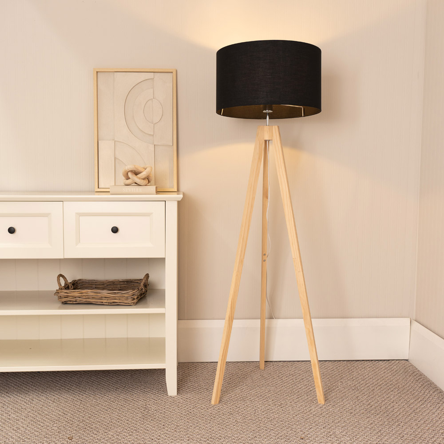 Image of Jackson Tripod Floor Lamp with Drum&hellip;