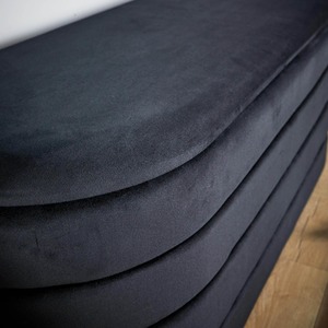 Black Home Source Cake Velvet Single Ottoman shot 6781018