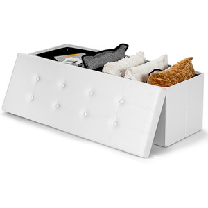 Foldable Storage Ottoman Bench