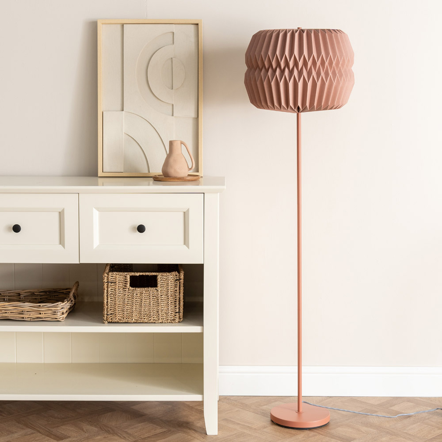 Image of Bett Rust Metal Floor Lamp With&hellip;