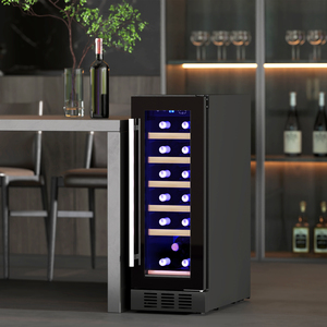 HOMCOM 19 Bottle Built in Wine Cooler Fridge