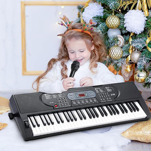 61 Key Electronic Keyboard with Microphone