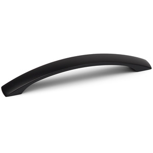 Matt Black Cabinet Drawer Bow Pull Handle 160mm