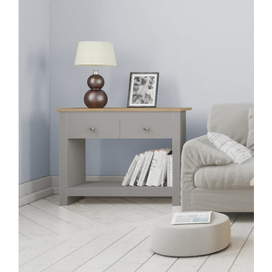 LOFT24 Emerald Console Table Grey Oak