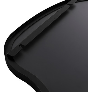 Black Petal-Shaped Iron Frame Explosion-Proof Wall Mirror shot 7395180