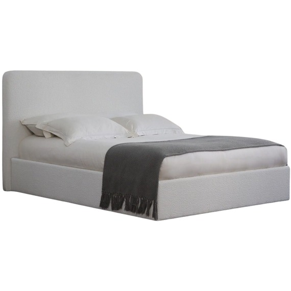 Serenity Ottoman Gas Lift Boucle Upholstered Storage Bed Frame