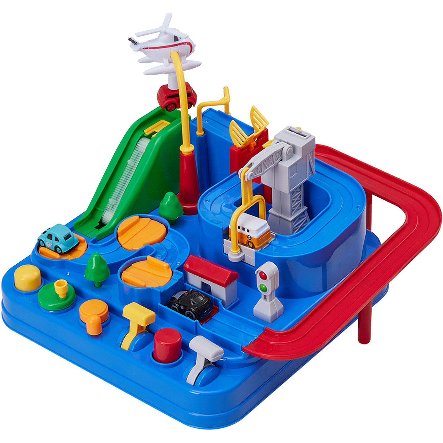 Kidkid Vehicle Race Track Playset - Blue