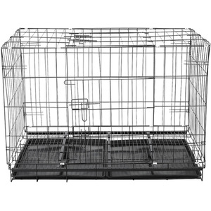 Thickened Cage with Tray Base for Small and Medium Dogs