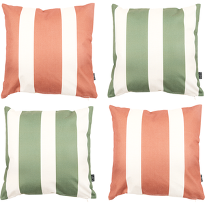 Multi / Striped icon Kyoto Fabric 43x43cm Cushion, Set of 4 shot 7737354