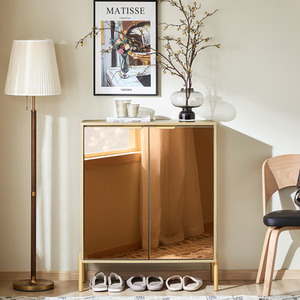 Hallway Cabinet Sideboard With Golden Door