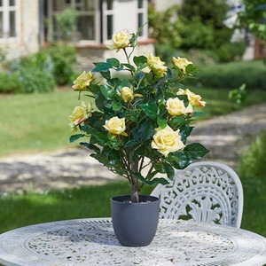 Artificial Rose Bush Potted Tree