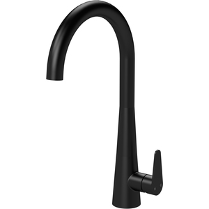 Kitchen Mono Mixer Tap with 1 Lever Handle Matt Black 398mm