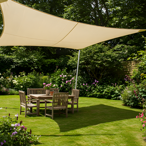 5m x 4m Rectangle Pro Waterproof Garden Sail Shade Patio Canopy UV Block