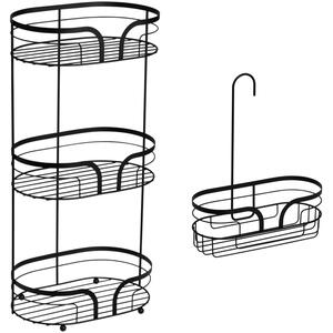 Dante 3 Tier Bathroom Floor Caddy and Mini Caddy