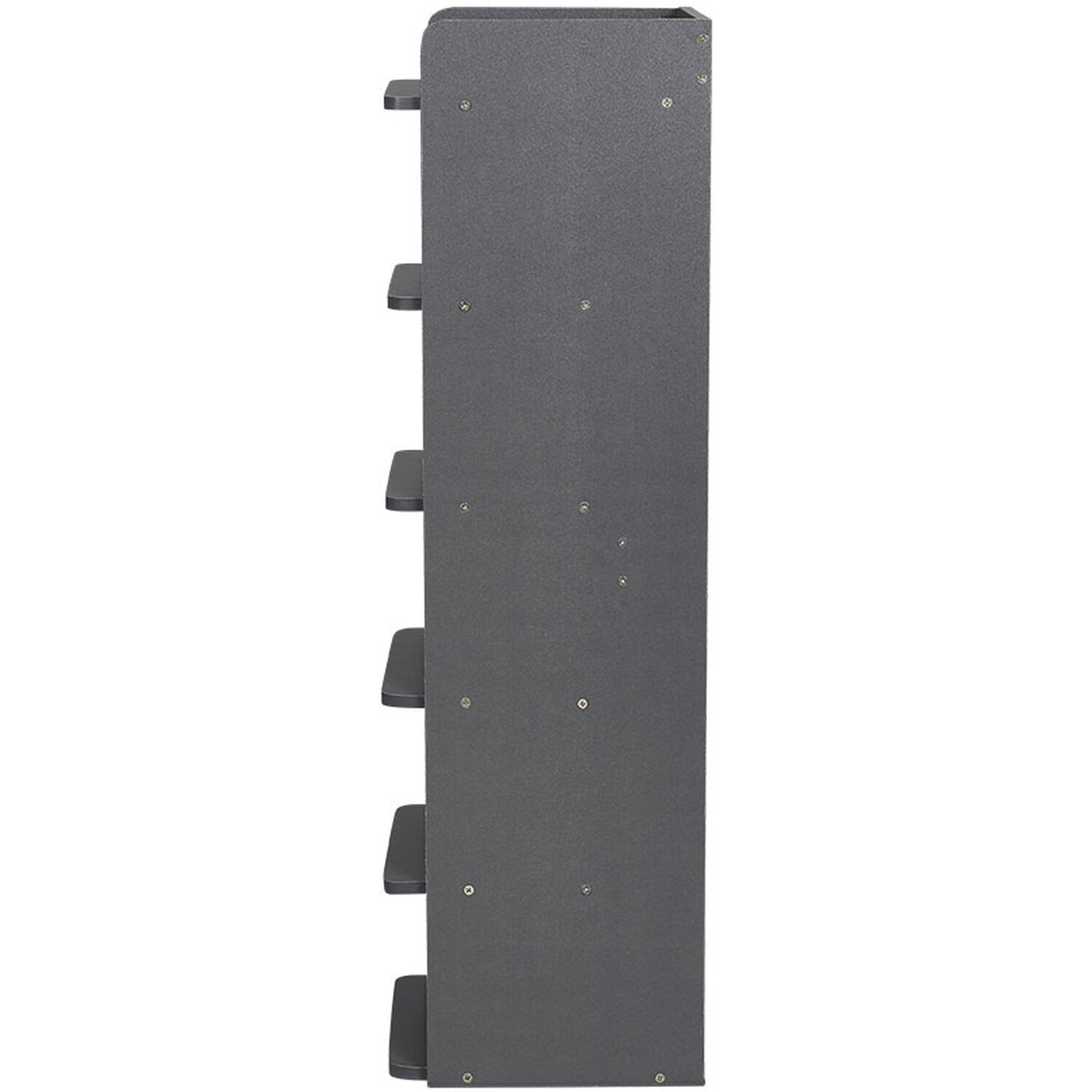 6-tier Shoe Storage Slim Vertical Rack For Entryway - Sesame Black