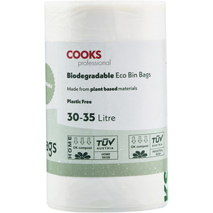 Cooks Professional Biodegradable Bin Bags 30-35L