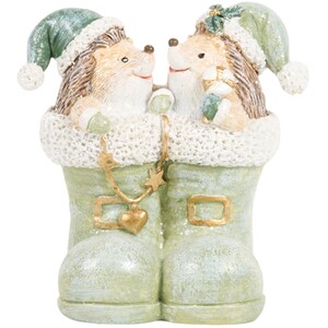 Sage Green Hedgehog Ornament