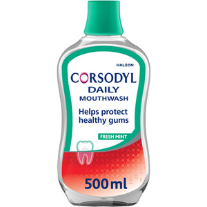 Corsodyl Fresh Mint Daily Mouthwash 500ml