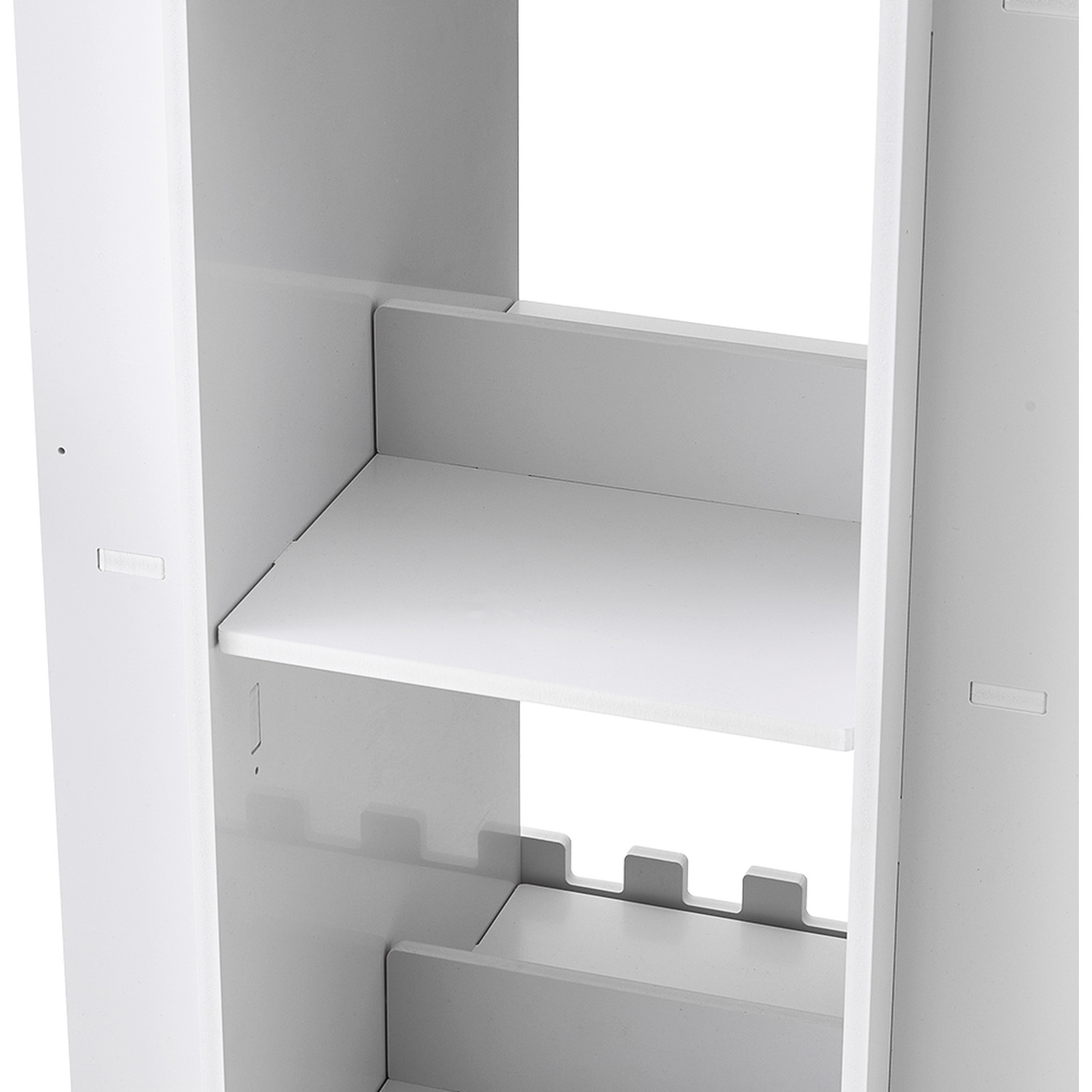 5-tier Castle Kids Rotating Bookshelf - White
