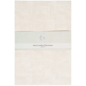 Pack of 2 Faux Leather Placemats
