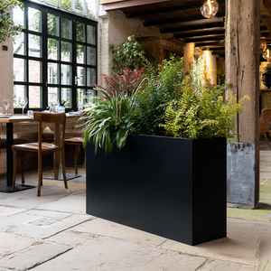 Galvanized Steel Black Metal Planter 90cm x 82cm