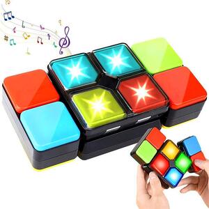 Magic Cube Electronic Brain Teaser Toy with Music  Lights