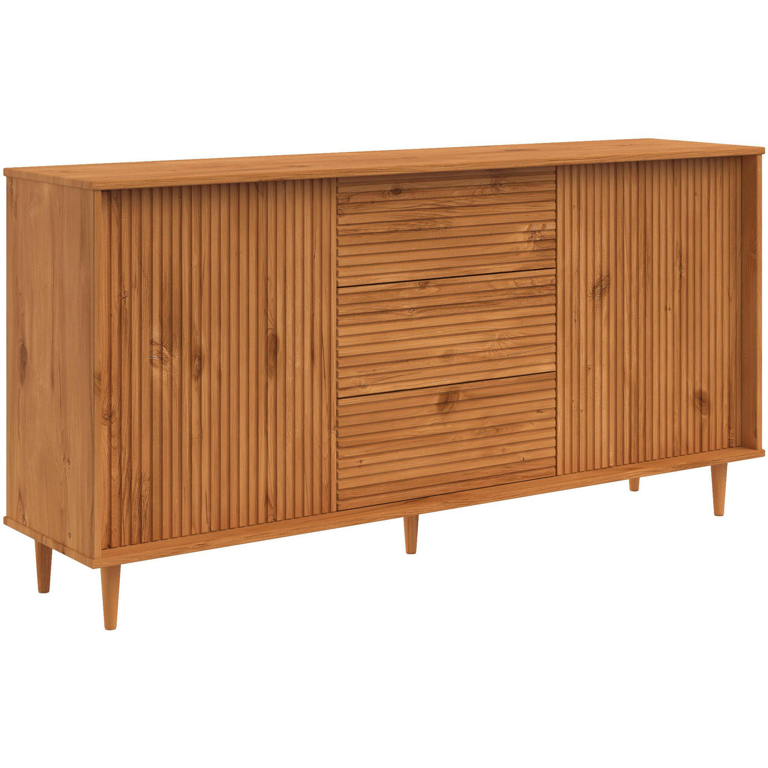 Jerzy Sideboard 160 With 2 Doors And 3 Drawers - Stain Wax