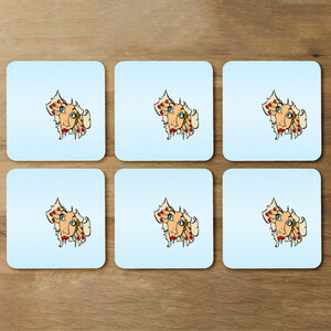 Comic cartoon pop art retro Designer Coaster Set