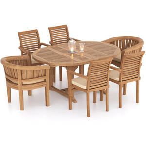 Valencia Teak Garden Dining Table and 6 Seat Chair Set