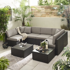 Orlando Rattan Garden Coffee Table  Ice Bucket