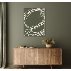 Organic Line Framed Canvas