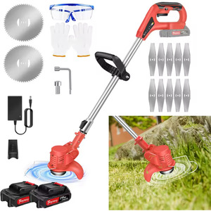 Cordless Rechargeable Weed Wacker Orange