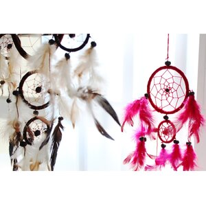 Bali Dreamcatcher - Medium Round TurqPinkPurp with Legend Card