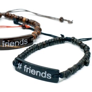 Coco Slogan Beaded Bracelets - Vegan, Love  Friendship in Bali
