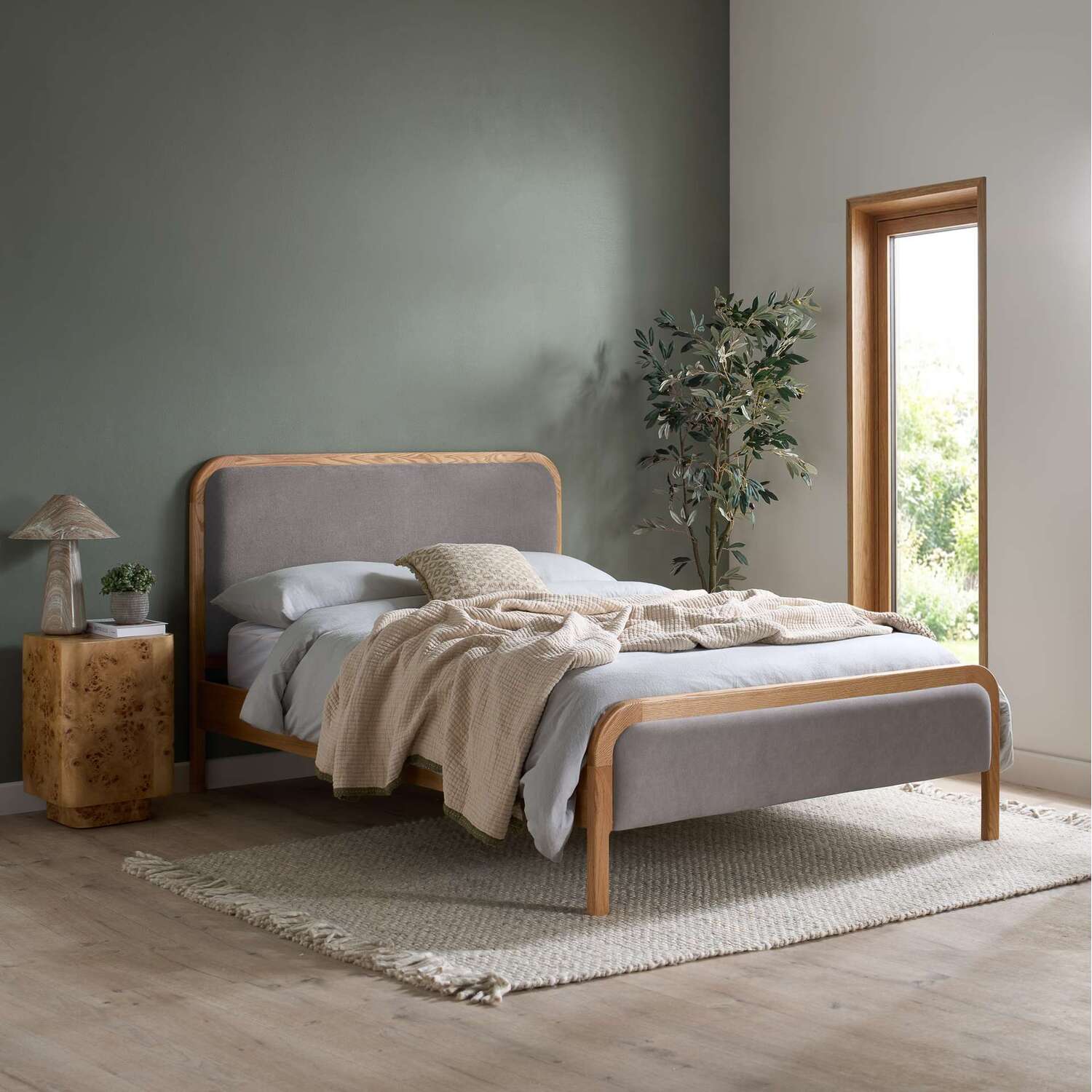 Birlea Amaya Bed - Grey / Double