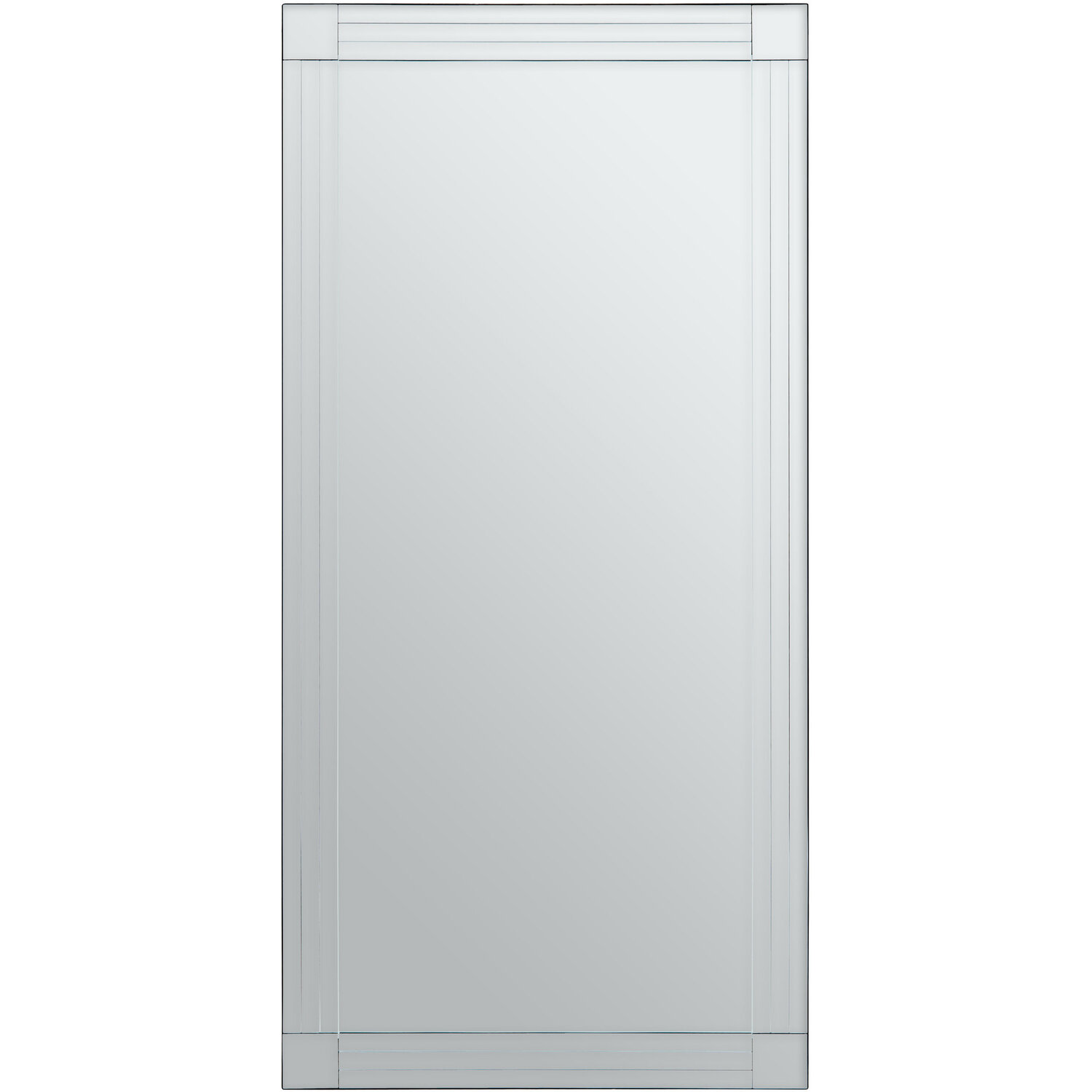 Trento Wall Mirror with Gold Finish Frame - Clear