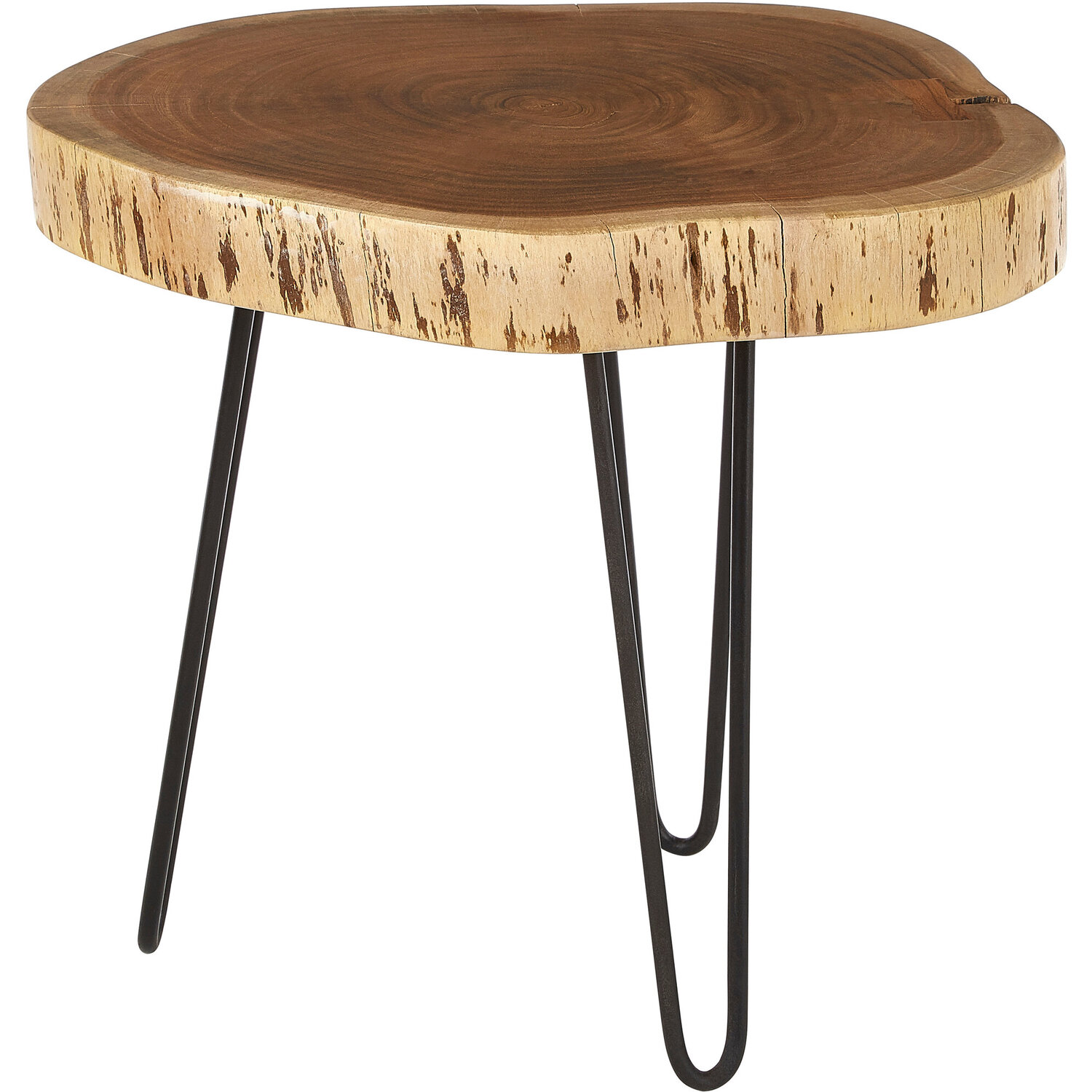 Nandri Tripod Base Side Table - Brown