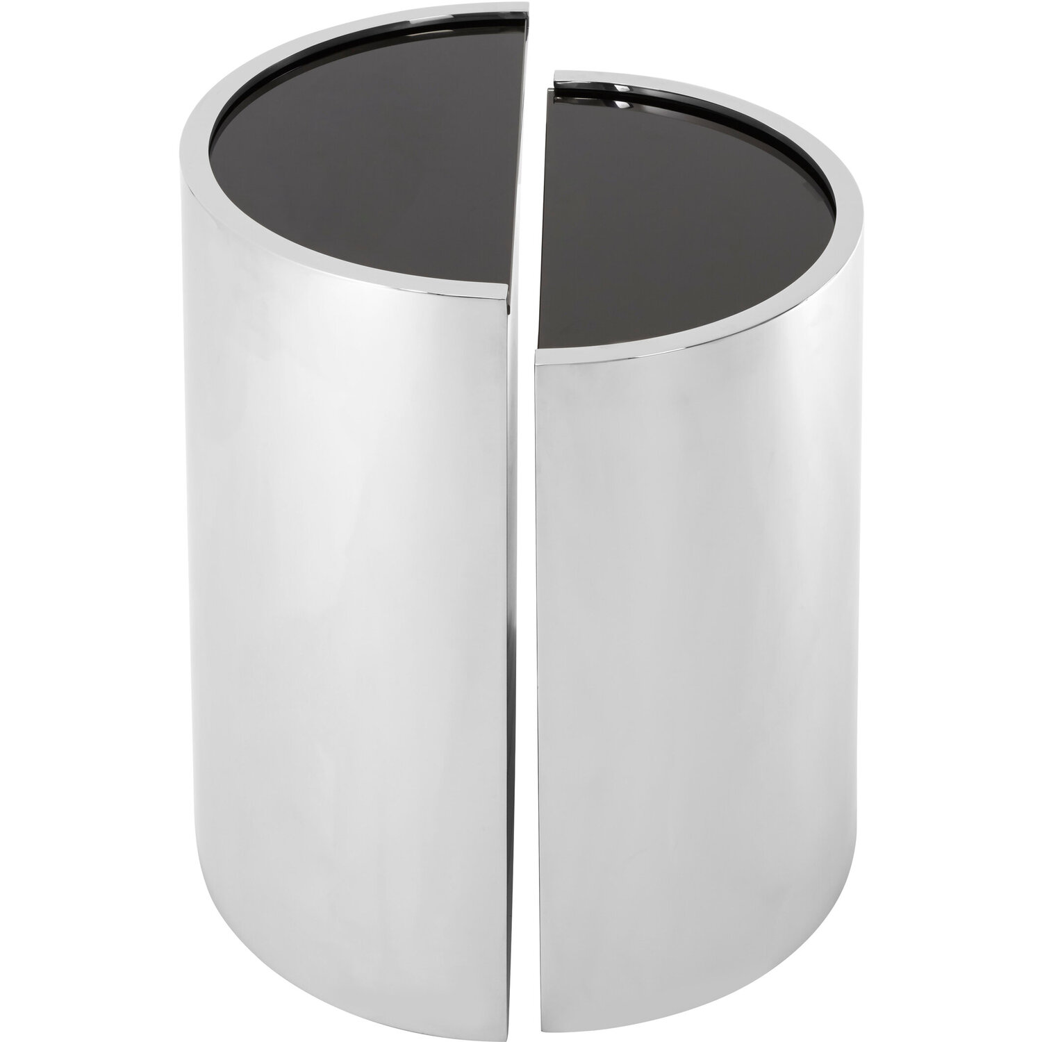 Fifty Five South Piermount Set Of 2 End Tables - Silver