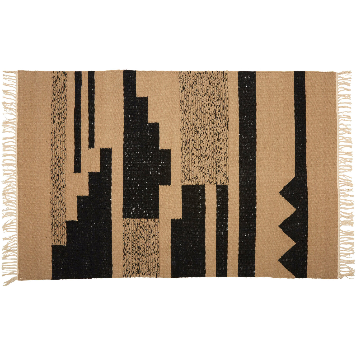 Bosie Large Trenza Rug - Black