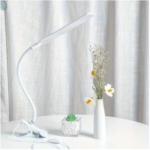 LED Desk Lamp Clip Flexible Gooseneck USB Light