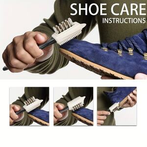 Kiwi Suede Nubuck Combination Brush - Multicoloured - Set of 2